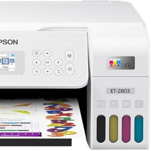 Epson EcoTank ET-2803 Wireless Color All-in-One Cartridge-Free Supertank Printer with Scan, Copy and AirPrint Support